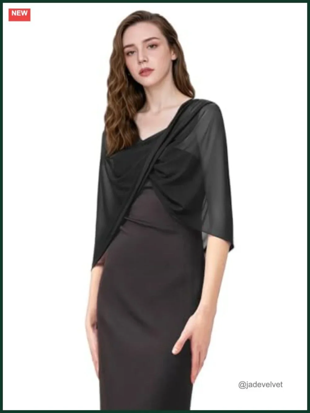 Sheer Chiffon Shawl Wrap for Women Elegant Bridal Evening Party Scarf